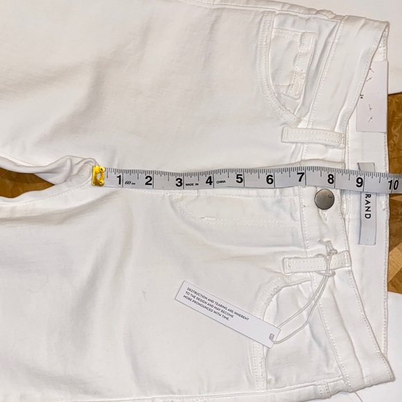 NWT!! J Brand Distressed Mid Rise Skinny Capri Jeans Underexposed Size 24 - Picture 13 of 16